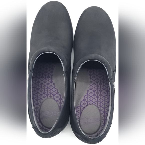 Dansko Patti Milled Nubuck Women's Black Slip On Shoe Vibram Sole Size 41 - Picture 5 of 12